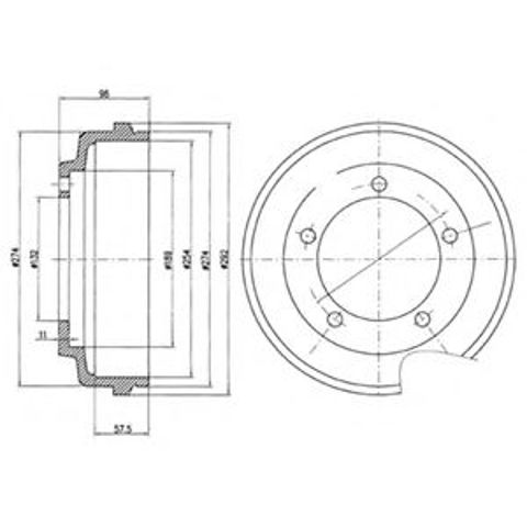 Задний барабан BF479 DELPHI