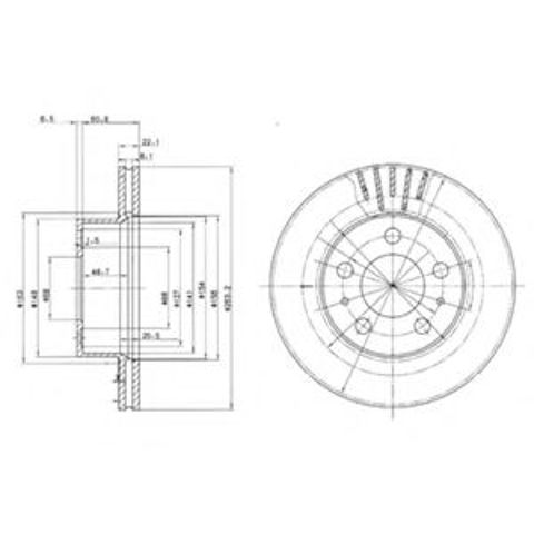 Ротор тормозной BG2207 DELPHI