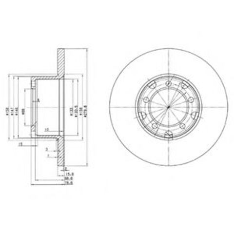 Ротор тормозной BG2265 DELPHI