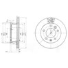 Тормоз дисковый передний BG3236 DELPHI