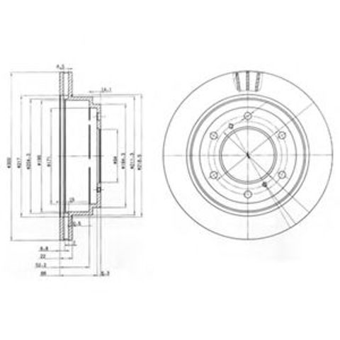 Тормозные диски BG3813 DELPHI