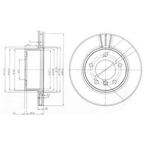 Ротор тормозной BG3899C DELPHI