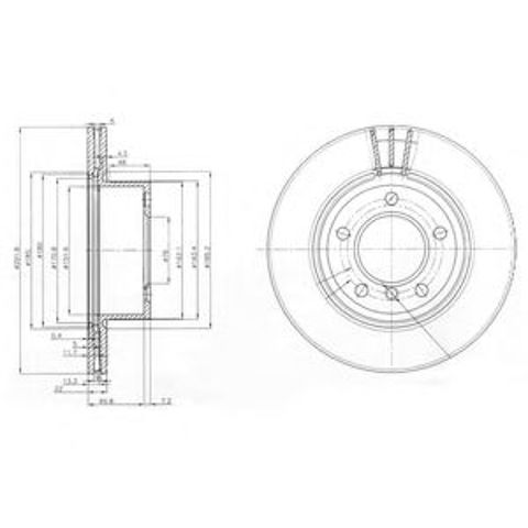 Тормоз дисковый передний BG3900C DELPHI