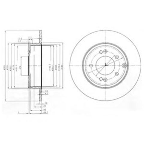 Дисковый тормоз BG4012 DELPHI