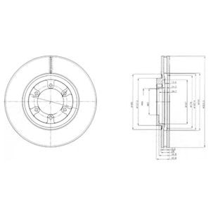 Диск тормозной передний BG4133 DELPHI