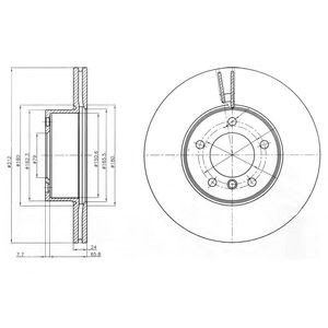 Тормоз дисковый передний BG4172C DELPHI