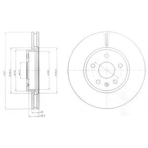Диск тормозной передний BG4189C DELPHI