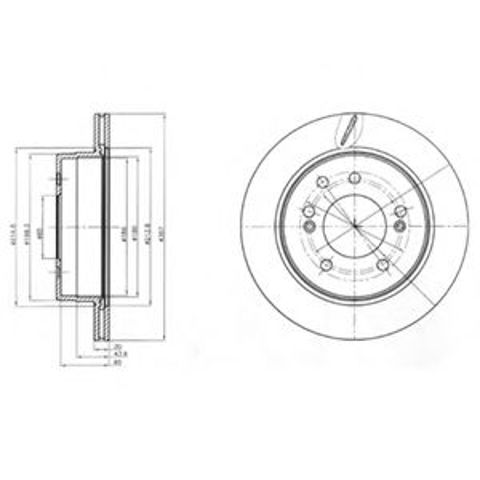 Тормозные диски BG4273 DELPHI