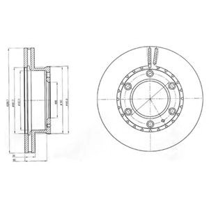 Передний тормозной диск BG4297 DELPHI