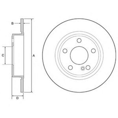 Дисковый тормоз BG4555C DELPHI