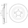 Диск тормозной задний BG4563C DELPHI