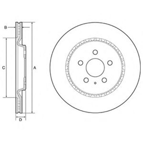 Тормозной диск BG4643C DELPHI