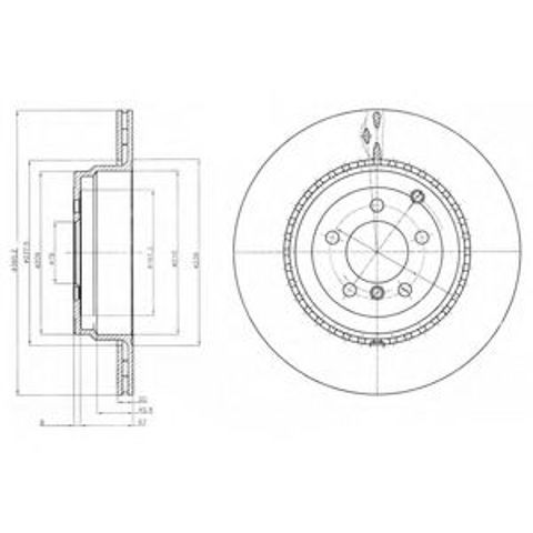 Дисковый тормоз BG9080C DELPHI