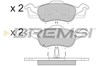 Колодки тормозные BP2824 BREMSI