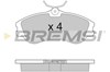 Тормозные колодки BP2921 BREMSI