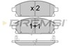 Колодки тормозные передние дисковые BP2968 BREMSI