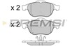 Передние тормозные колодки BP2970 BREMSI