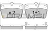 Колодки тормозные дисковые комплект BP3050 BREMSI