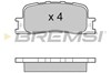 Колодки на тормоз задний дисковый BP3060 BREMSI