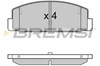 Колодки тормозные дисковые комплект BP3090 BREMSI