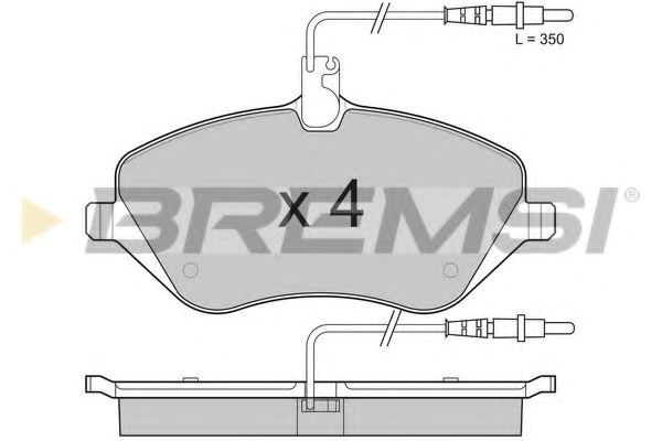 Тормозные колодки BP3181 BREMSI