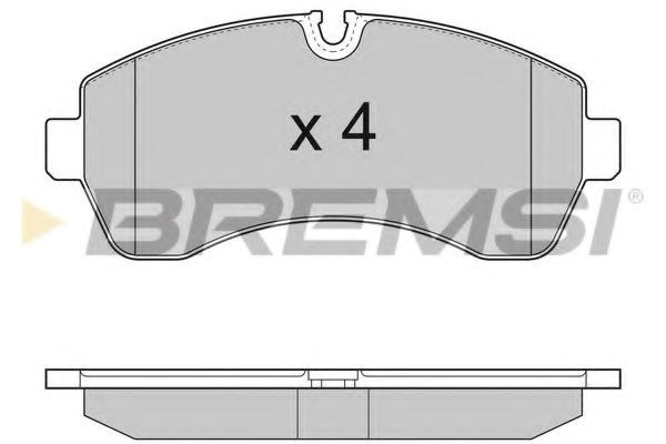 Тормозные колодки BP3290 BREMSI