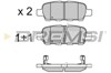 Колодки тормозные задние, дисковые BP3351 BREMSI