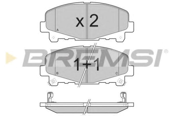 Колодки тормозные BP3373 BREMSI