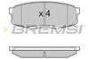 Комплект задних колодок BP3382 BREMSI