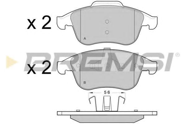 Колодки BP3431 BREMSI