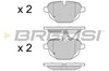 Колодки тормозные дисковые комплект BP3449 BREMSI
