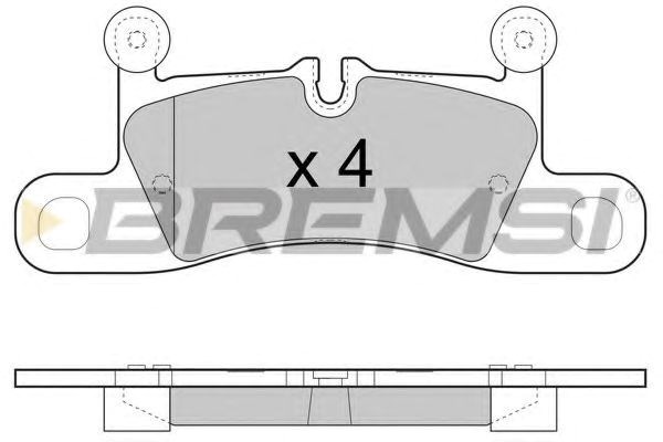 Задние тормозные колодки BP3459 BREMSI