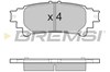 Колодки тормозные дисковые комплект BP3534 BREMSI