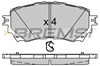 Передние тормозные колодки BP3554 BREMSI