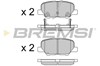 Комплект задних колодок BP3555 BREMSI