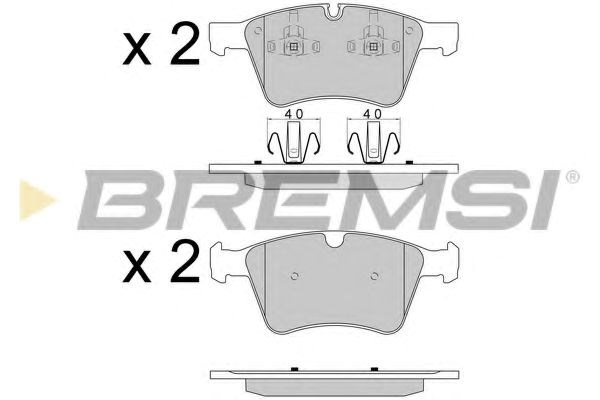 Колодки BP3590 BREMSI
