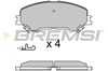 Колодки тормозные дисковые комплект BP3629 BREMSI