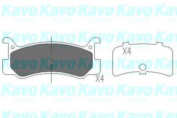 Kavo parts mazda колодки торм. задние 323 1,6gt -93, mx-3/mx-5 KBP4535