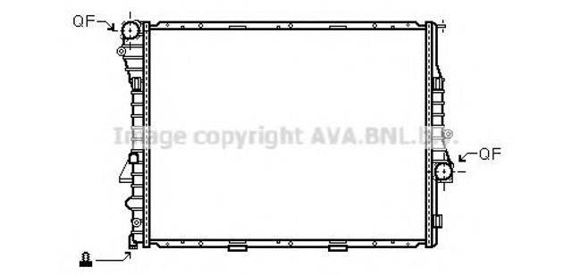 Радиатор водяной BW2274 AVA
