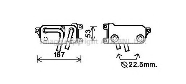 Радиатор АКПП BW3401 AVA