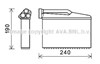 Радиатор печки (отопителя) BWA6541 AVA