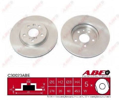 Ротор тормозной C30023ABE ABE