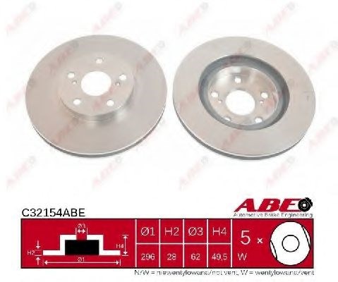 Передний тормозной диск C32154ABE ABE