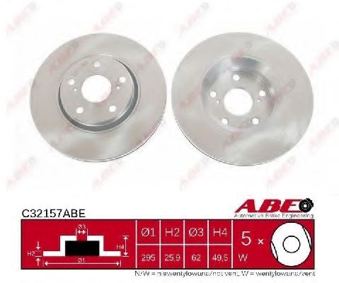 Передний тормозной диск C32157ABE ABE