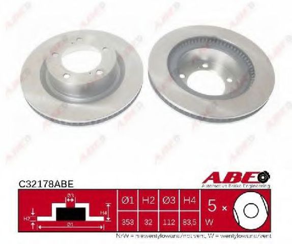 Передний тормозной диск C32178ABE ABE