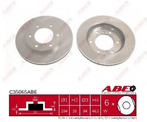 Тормоз дисковый передний C35065ABE ABE