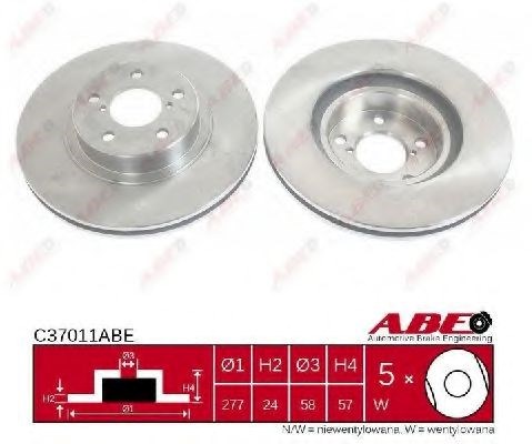 Передний тормозной диск C37011ABE ABE