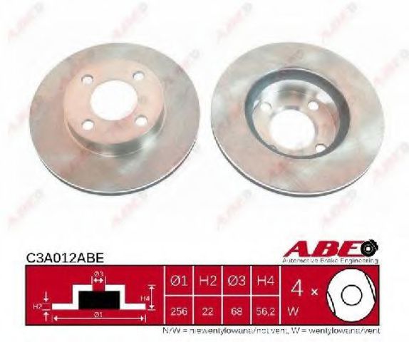 Тормоз дисковый передний C3A012ABE ABE