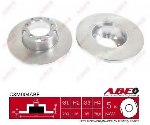Диск тормозной передний C3M004ABE ABE