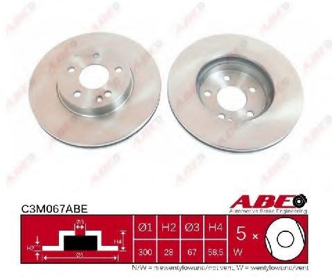 Ротор тормозной C3M067ABE ABE